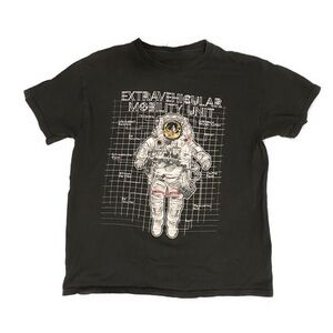 Black Astronaut Graphic Kids T-Shirt